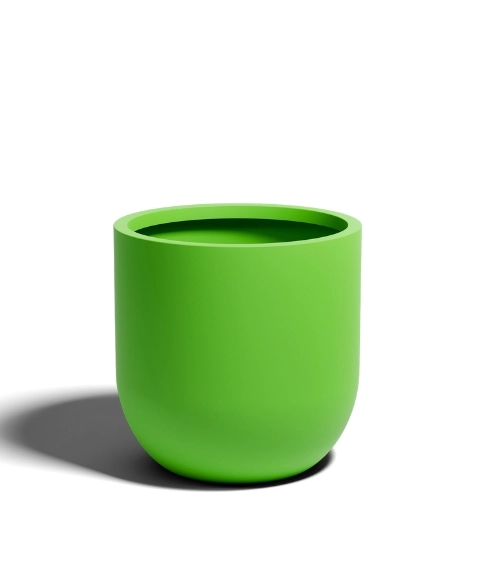 Duża limonkowa donica Primo 70